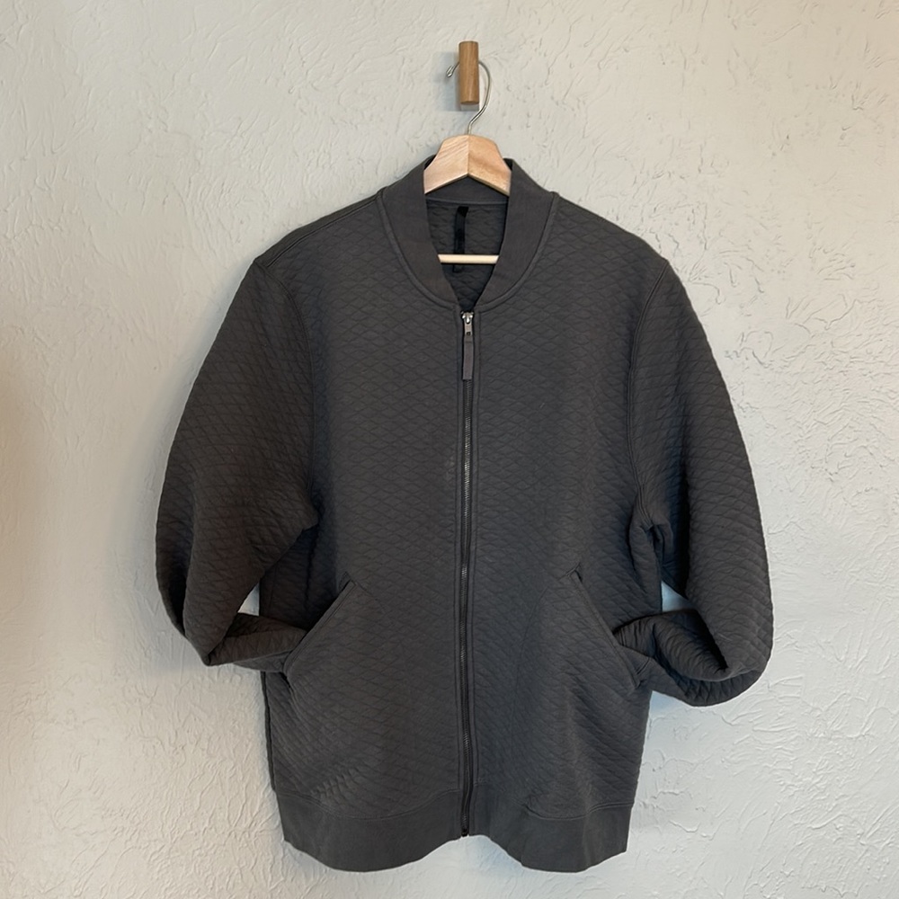 Comune quilted zip front sweatshirt